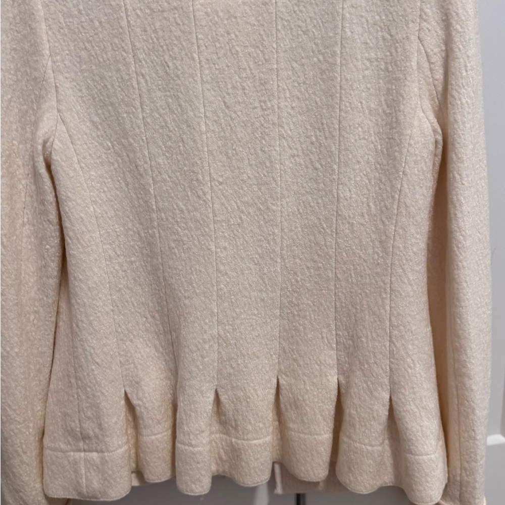 Elevenses Cream Textured Blazer - Picture 5 of 8